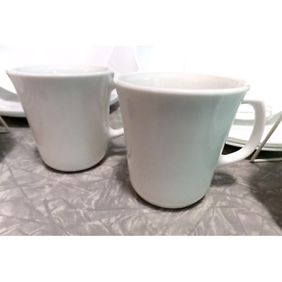 CORELLE by CORNING 19 PC. DINNERWARE SET in the CONTEMPORARY  "WINTER FROST"