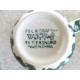 TIEN SHAN "WINTER WONDERLAND" CHRISTMAS TREE PATTERN 5 PC. GREEN SPONGE MUG SET