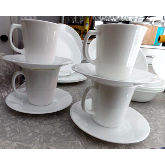 CORELLE by CORNING 29 PC. DINNERWARE SET in the CONTEMPORARY  "WINTER FROST"