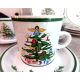 TMAS TREE STONEWARE 18 PC. DINNERWARE SET
