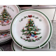 TMAS TREE STONEWARE 18 PC. DINNERWARE SET