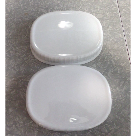 3 Pc. Corning Ware French White 1.8L Casserole Dishes F-6-B with Lid USA Made