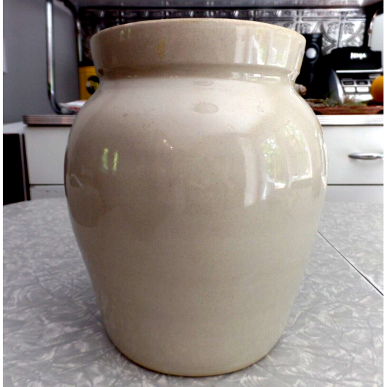 PAUL STORIE POTTERY MARSHALL,TX. BARN DESIGN 2 GAL. COOLER CROCK DISPENSER W/LID