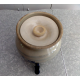 PAUL STORIE POTTERY MARSHALL,TX. BARN DESIGN 2 GAL. COOLER CROCK DISPENSER W/LID