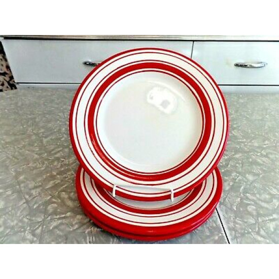 SONOMA LIFESTYLES 3 PC. SALAD/LUNCH PLATE SET in the "CHERRIES JUBILEE" PATTERN