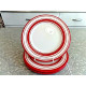 SONOMA LIFESTYLES 3 PC. SALAD/LUNCH PLATE SET in the "CHERRIES JUBILEE" PATTERN