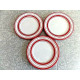 SONOMA LIFESTYLES 3 PC. SALAD/LUNCH PLATE SET in the "CHERRIES JUBILEE" PATTERN