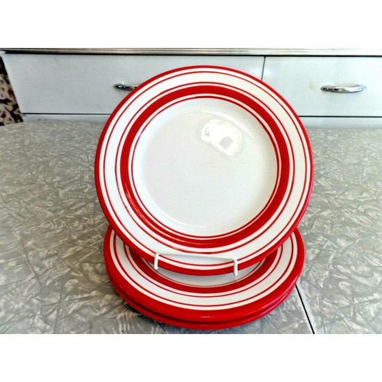 SONOMA LIFESTYLES 3 PC. SALAD/LUNCH PLATE SET in the "CHERRIES JUBILEE" PATTERN