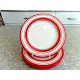 SONOMA LIFESTYLES 3 PC. SALAD/LUNCH PLATE SET in the "CHERRIES JUBILEE" PATTERN