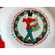 TIEN SHAN "DECK the HALLS" 12 DAYS of CHRISTMAS 7 1/2" LUNCH/SALAD PLATES