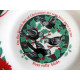 TIEN SHAN "DECK the HALLS" 12 DAYS of CHRISTMAS 7 1/2" LUNCH/SALAD PLATES