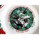 TIEN SHAN "DECK the HALLS" 12 DAYS of CHRISTMAS 7 1/2" LUNCH/SALAD PLATES