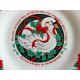 TIEN SHAN "DECK the HALLS" 12 DAYS of CHRISTMAS 7 1/2" LUNCH/SALAD PLATES