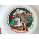 TIEN SHAN "DECK the HALLS" 12 DAYS of CHRISTMAS 7 1/2" LUNCH/SALAD PLATES