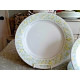 CROWN MING FINE CHINA 3PC. DINNERWARE PLATE SET in the "SPRING GARDEN" PATTERN
