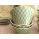 NEVR USED"TRISH RICHMAN"SPRING LIME STARDUST BLUE TURQUOISE 23PC. DINNERWARE SET