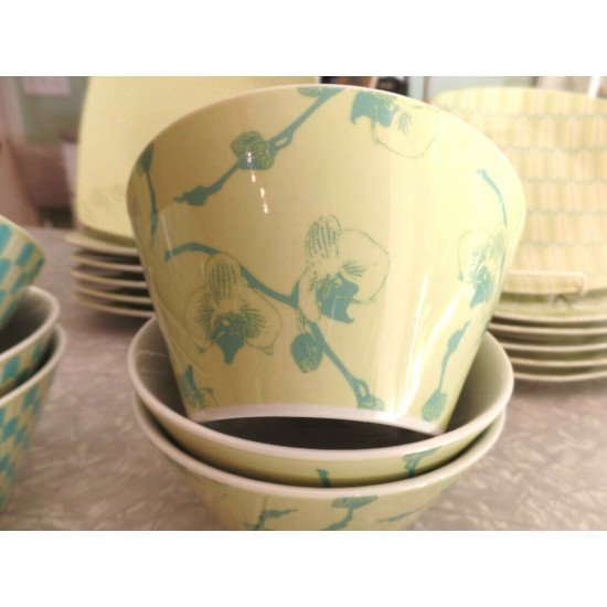 NEVR USED"TRISH RICHMAN"SPRING LIME STARDUST BLUE TURQUOISE 23PC. DINNERWARE SET