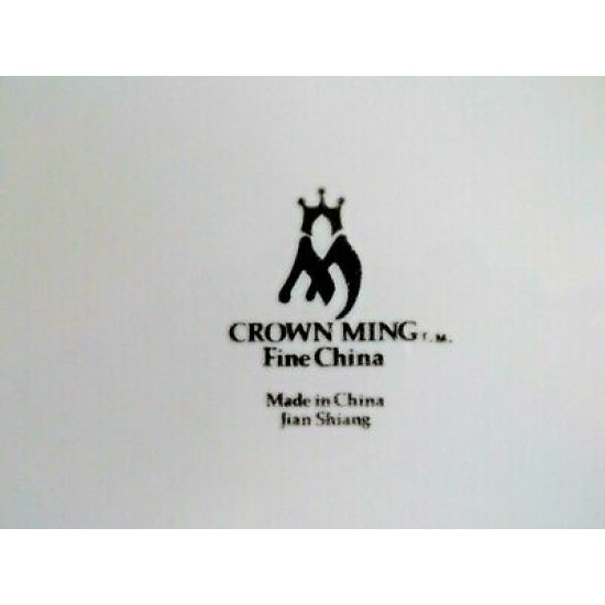 CROWN MING FINE CHINA 4 PC. SOUP/CONSOMME' BOWL SET in the "HARMONY" PATTERN
