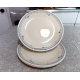 CORELLE  SANDSTONE "COUNTRY VIOLETS"  PATTERN 4 PC. DINNER PLATE SET