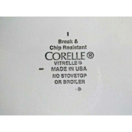 CORELLE VITRELLE BREAD/DESSERT PLATE in the "SOUTH BEACH" PATTERN