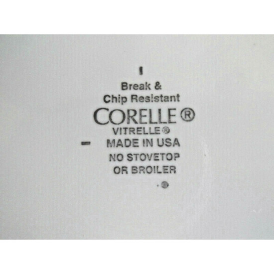 CORELLE VITRELLE BREAD/DESSERT PLATE in the "SOUTH BEACH" PATTERN