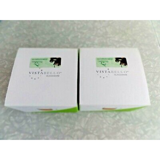 NEW VISTABELLO 2 PC. SET of BOROSILICATE GLASS CUP and SAUCER