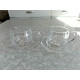 NEW VISTABELLO 2 PC. SET of BOROSILICATE GLASS CUP and SAUCER