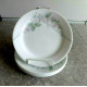 CORELLE 6 PC. BREAD & BUTTER PLATE SET in the BEAUTIFUL "VERANDA" ROSE PATTERN