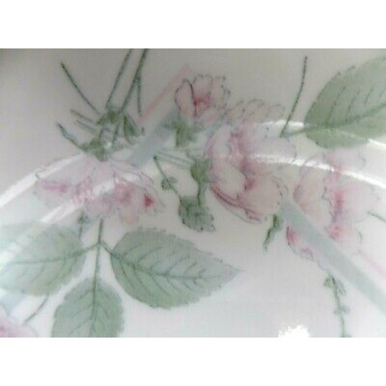 CORELLE 6 PC. BREAD & BUTTER PLATE SET in the BEAUTIFUL "VERANDA" ROSE PATTERN