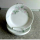 CORELLE 6 PC. BREAD & BUTTER PLATE SET in the BEAUTIFUL "VERANDA" ROSE PATTERN