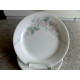 CORELLE 6 PC. BREAD & BUTTER PLATE SET in the BEAUTIFUL "VERANDA" ROSE PATTERN