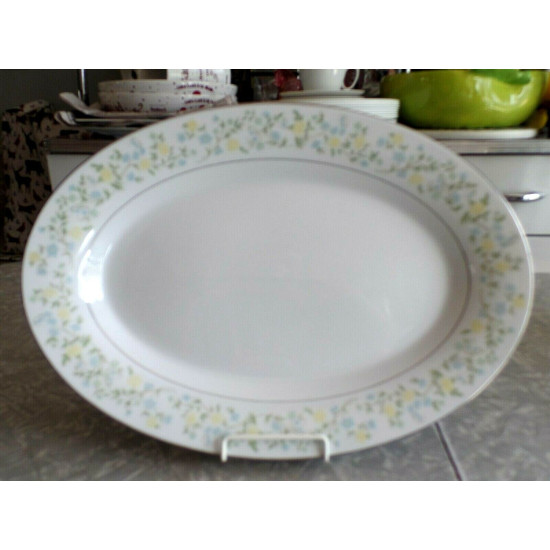 CROWN MING FINE CHINA LARGE OVAL SERVING PLATTER in the "SPRING GARDEN" PATTERN