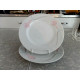 2 PC. MIKASA FINE CHINA 8" SALAD/LUNCH PLATE SET in the "SERENADE" PINK PATTERN