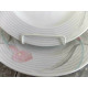 2 PC. MIKASA FINE CHINA 8" SALAD/LUNCH PLATE SET in the "SERENADE" PINK PATTERN