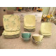 NEVR USED"TRISH RICHMAN"SPRING LIME STARDUST BLUE TURQUOISE 24PC. DINNERWARE SET