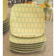 NEVR USED"TRISH RICHMAN"SPRING LIME STARDUST BLUE TURQUOISE 24PC. DINNERWARE SET