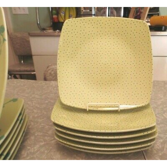 NEVR USED"TRISH RICHMAN"SPRING LIME STARDUST BLUE TURQUOISE 24PC. DINNERWARE SET