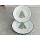 CORELLE 4 PC. BREAD/DESSERT PLATE SET in the "HOLIDAY MAGIC" SWIRL PATTERN