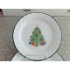 CORELLE 4 PC. BREAD/DESSERT PLATE SET in the "HOLIDAY MAGIC" SWIRL PATTERN