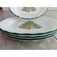 CORELLE 4 PC. BREAD/DESSERT PLATE SET in the "HOLIDAY MAGIC" SWIRL PATTERN