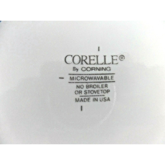 CORELLE 4 PC. BREAD/DESSERT PLATE SET in the "HOLIDAY MAGIC" SWIRL PATTERN