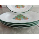 CORELLE 4 PC. BREAD/DESSERT PLATE SET in the "HOLIDAY MAGIC" SWIRL PATTERN