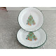 CORELLE 4 PC. BREAD/DESSERT PLATE SET in the "HOLIDAY MAGIC" SWIRL PATTERN
