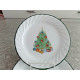 CORELLE 4 PC. BREAD/DESSERT PLATE SET in the "HOLIDAY MAGIC" SWIRL PATTERN