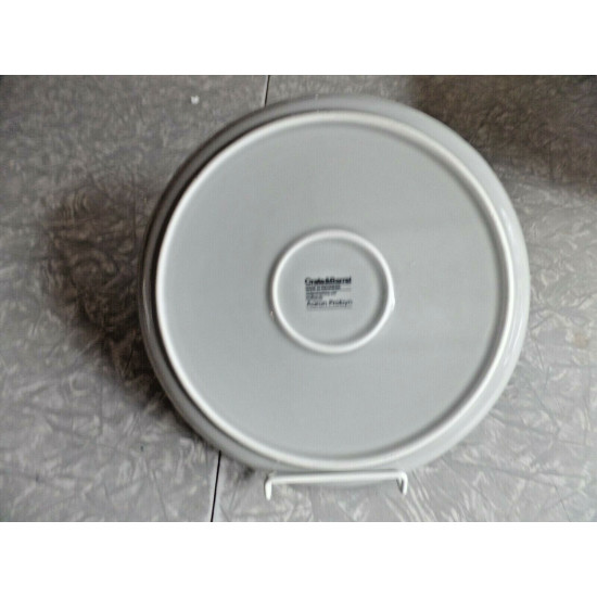 CRATE&BARREL AARON PROBYN HUE GREY 8 3/8" SLAD/LUNCH PLATE