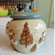 ST. NICHOLAS SQUARE SNOWMAN DESIGN "FOREST FRIENDS" LARGE COOKIE/STORAGE JAR