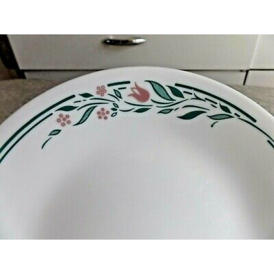 (2) PC. CORELLE DESSERT PLATE SET in the "ROSEMARIE" FLOWER PATTERN