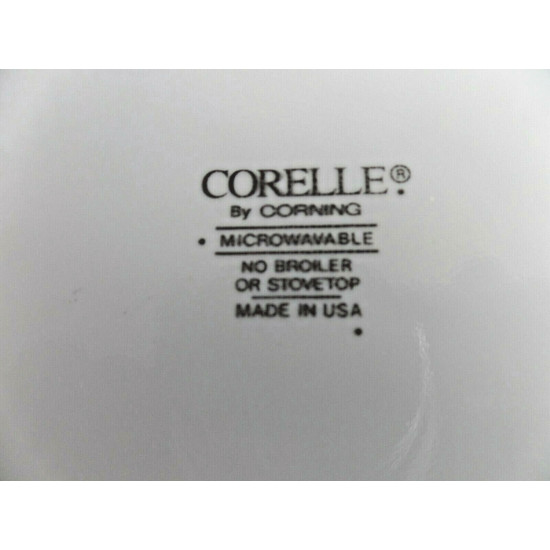 (2) PC. CORELLE DESSERT PLATE SET in the "ROSEMARIE" FLOWER PATTERN