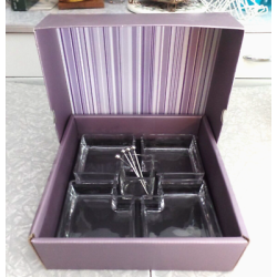K SERVING SET w/HOLDER & STAINLESS STEEL PICKS