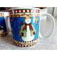 3PC.SAKURA DEBBIE MUMM DESIGN "JOLLY SNOWMEN" SERIES COFFEE/TEA MUGS